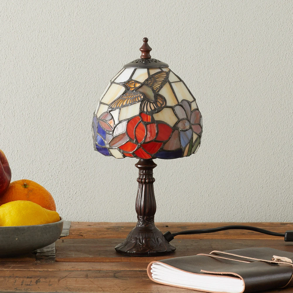 Plafonnier à suspension réglable Lampe à poser IRENA style Tiffany
