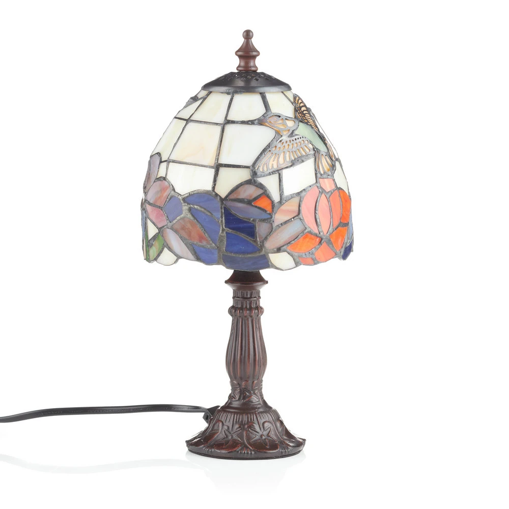Plafonnier à suspension réglable Lampe à poser IRENA style Tiffany