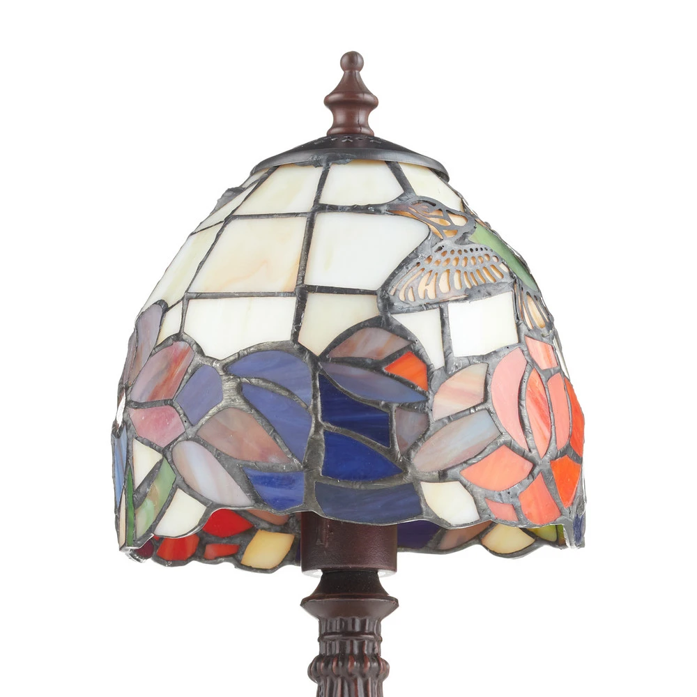 Plafonnier à suspension réglable Lampe à poser IRENA style Tiffany