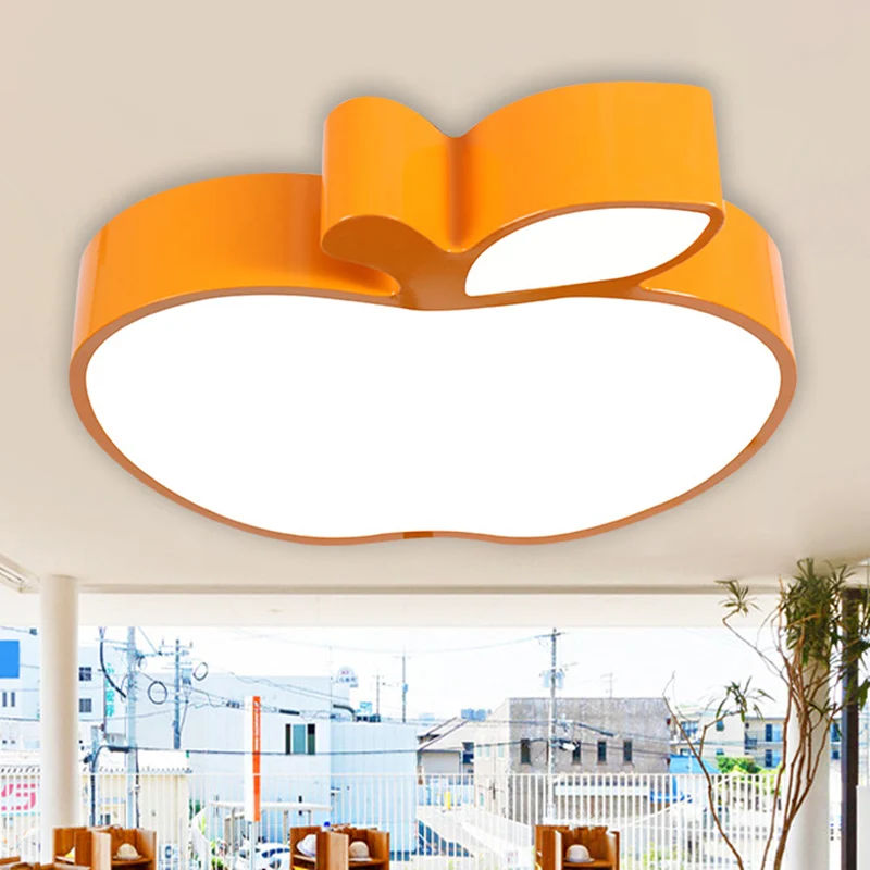Plafonnier encastré en forme de pomme en acrylique, luminaire LED de dessin animé, luminaire décoratif d'intérieur, rêvé p...