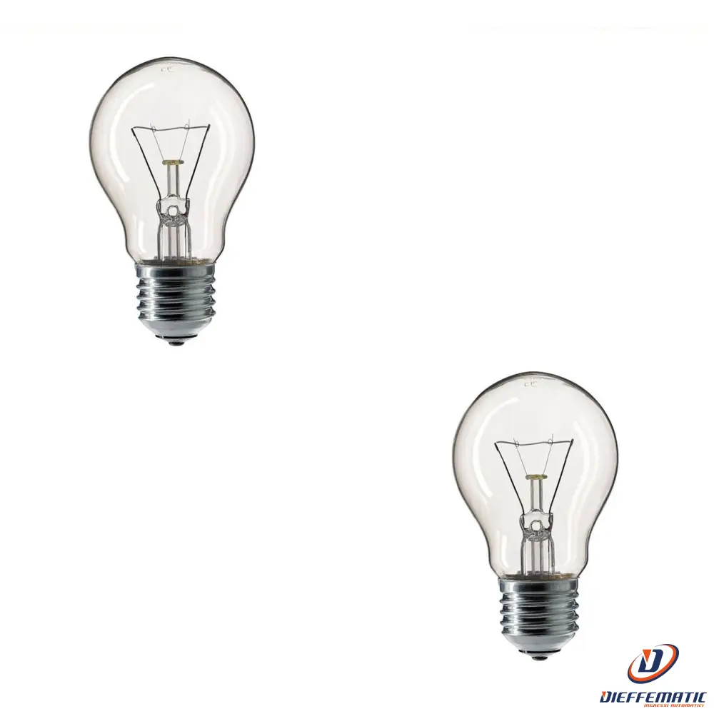 2 Lampade 220V 70W E27 Ad Incandescenza Per Semaforo Securvera Ss-Lrs2Le27Se avec Lampe CREE LED