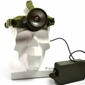 Lampe frontale militaire suédoise d'époque Lampe de poche frontale