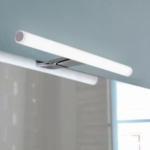 Lampe de signalisation Lampe à LED de 50 cm avec cadre de fixation modèle Kos de Gedy - Chromé