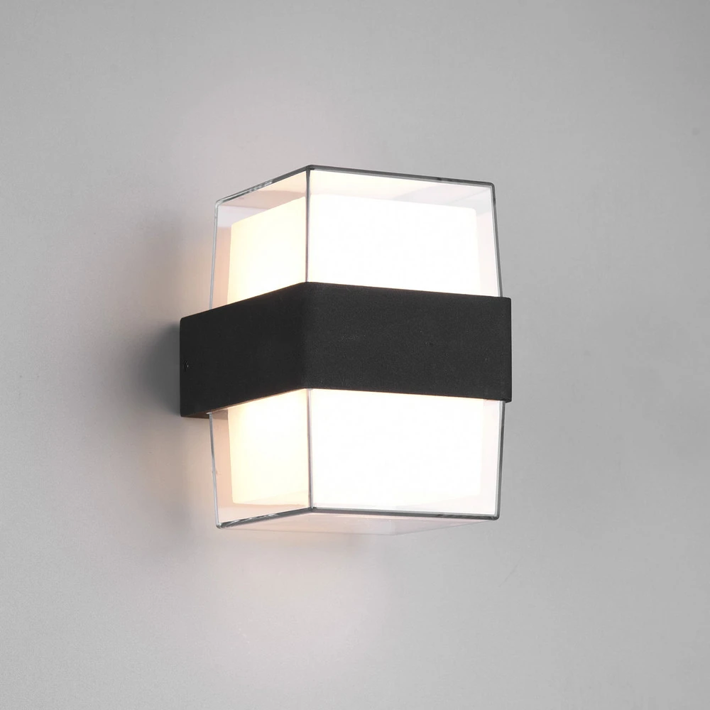 Applique extérieur LED Molina, angles, anthracite