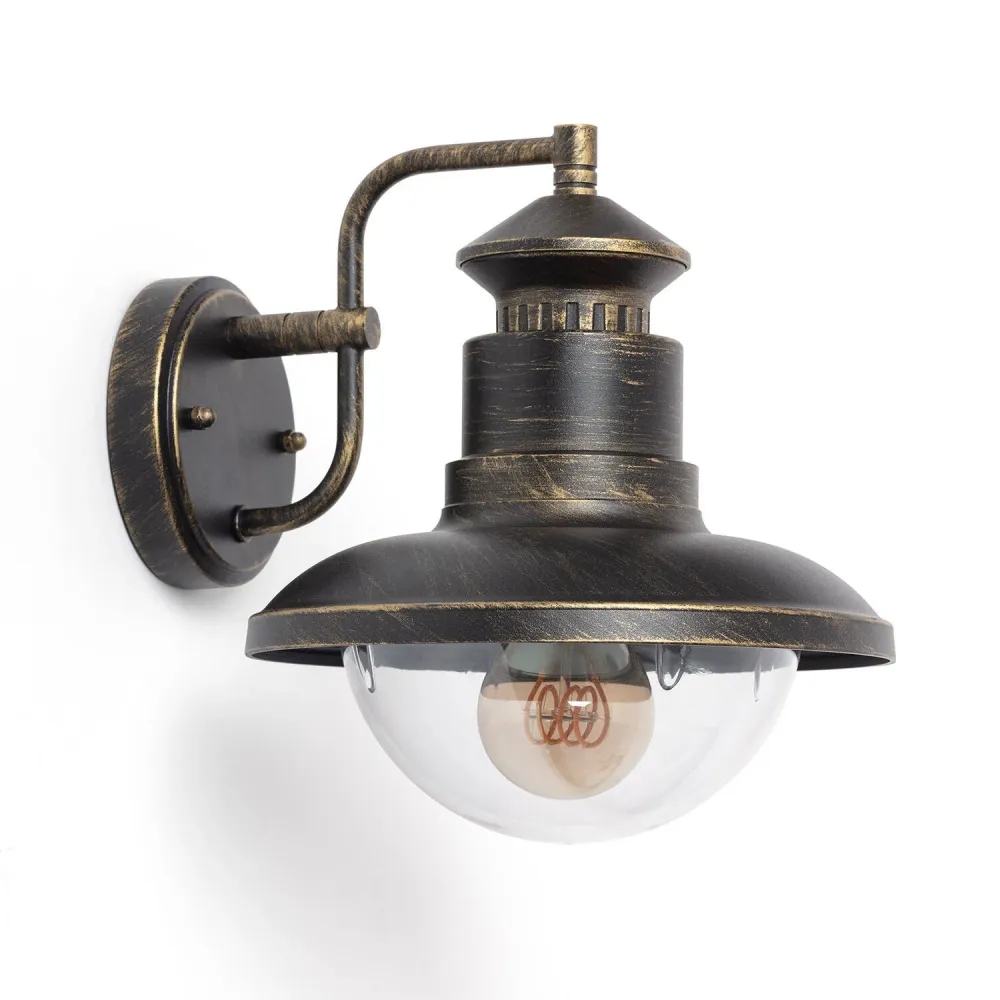 Applique murale extérieure en métal avec éclairage LED Zolara