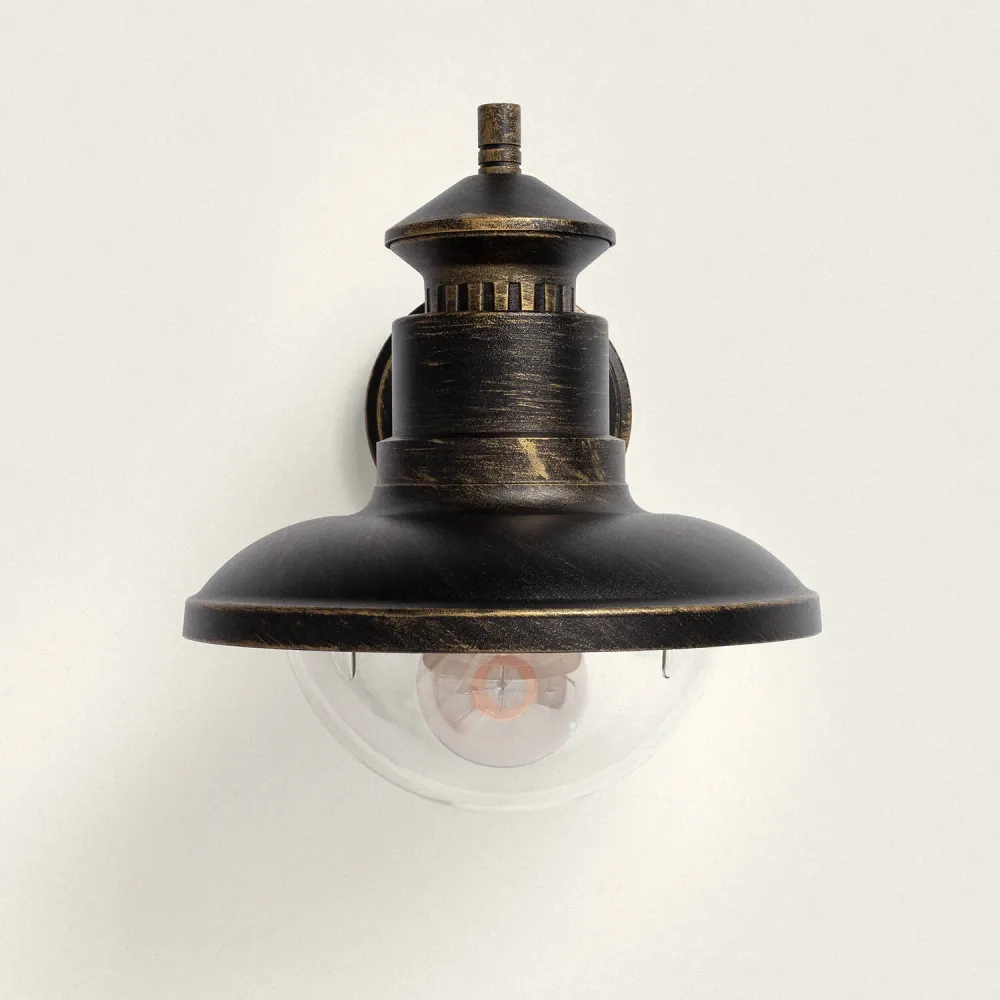 Applique murale extérieure en métal avec éclairage LED Zolara