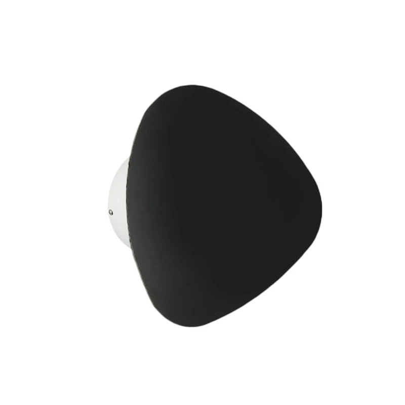Applique triangulaire métallique, éclairage minimaliste, LED de 8.5 "/10.5" de généreux, applique murale noire pour couloir