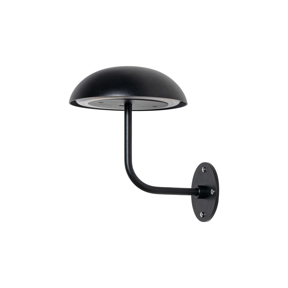 Arcchio lampe de table LED à autonomie renouvelable Thenra, noir, support mural