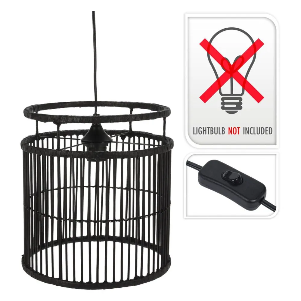 H&S Collection Lampe suspendue Noir