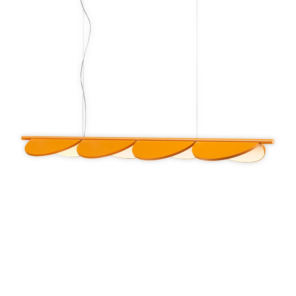 FLOS Almendra Linear suspension LED x4, ocre