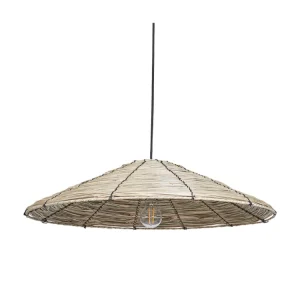 Lampe suspendue en herbier marin naturel LUAGAN