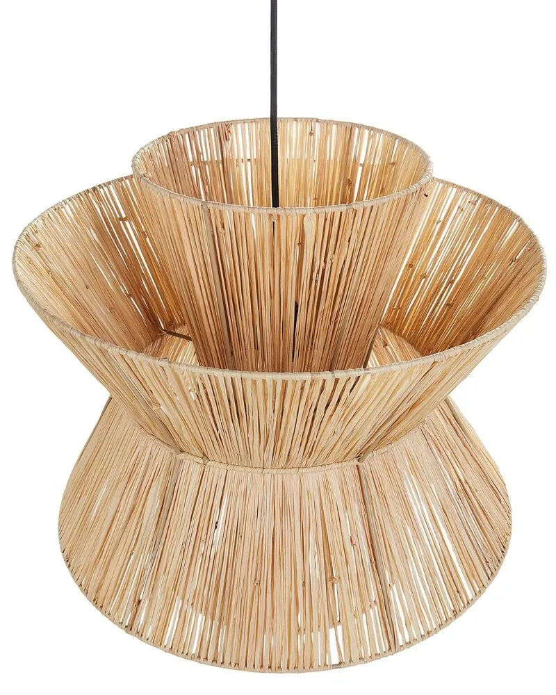 Lampe suspendue en paille naturel TELAMBA