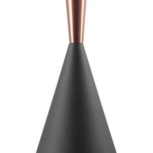 Lampe suspension noire et cuivrée TAGUS