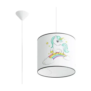 Lampes suspendues moderne en VINYLE - 1 sources lumineuses - L.30 x H.95 cm - multicolore