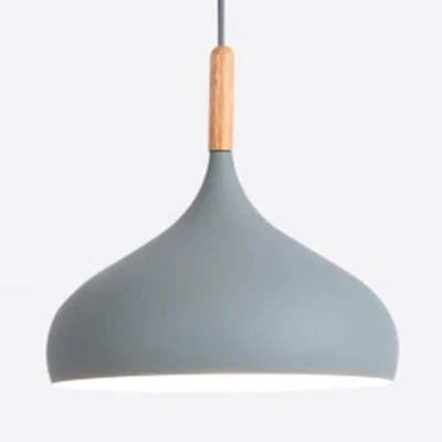 Suspension abat-jour oignon en aluminium, luminaire suspendu contemporain pour balcon et couloir, 9.5/12/14 pouces de géné...