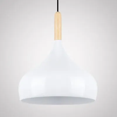 Suspension abat-jour oignon en aluminium, luminaire suspendu contemporain pour balcon et couloir, 9.5/12/14 pouces de géné...