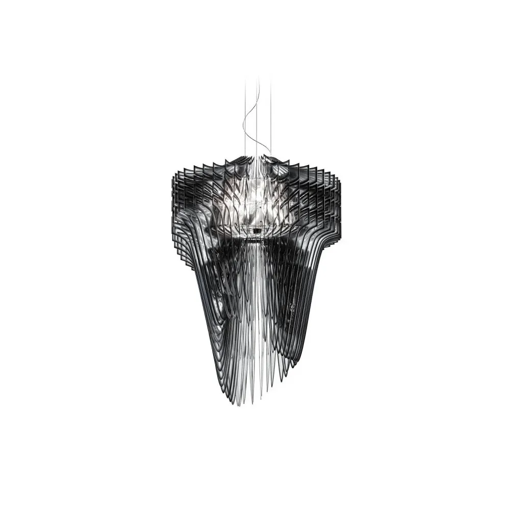 Suspension Aria XL SLAMP avec éclairage LED et finition noire dégradée
