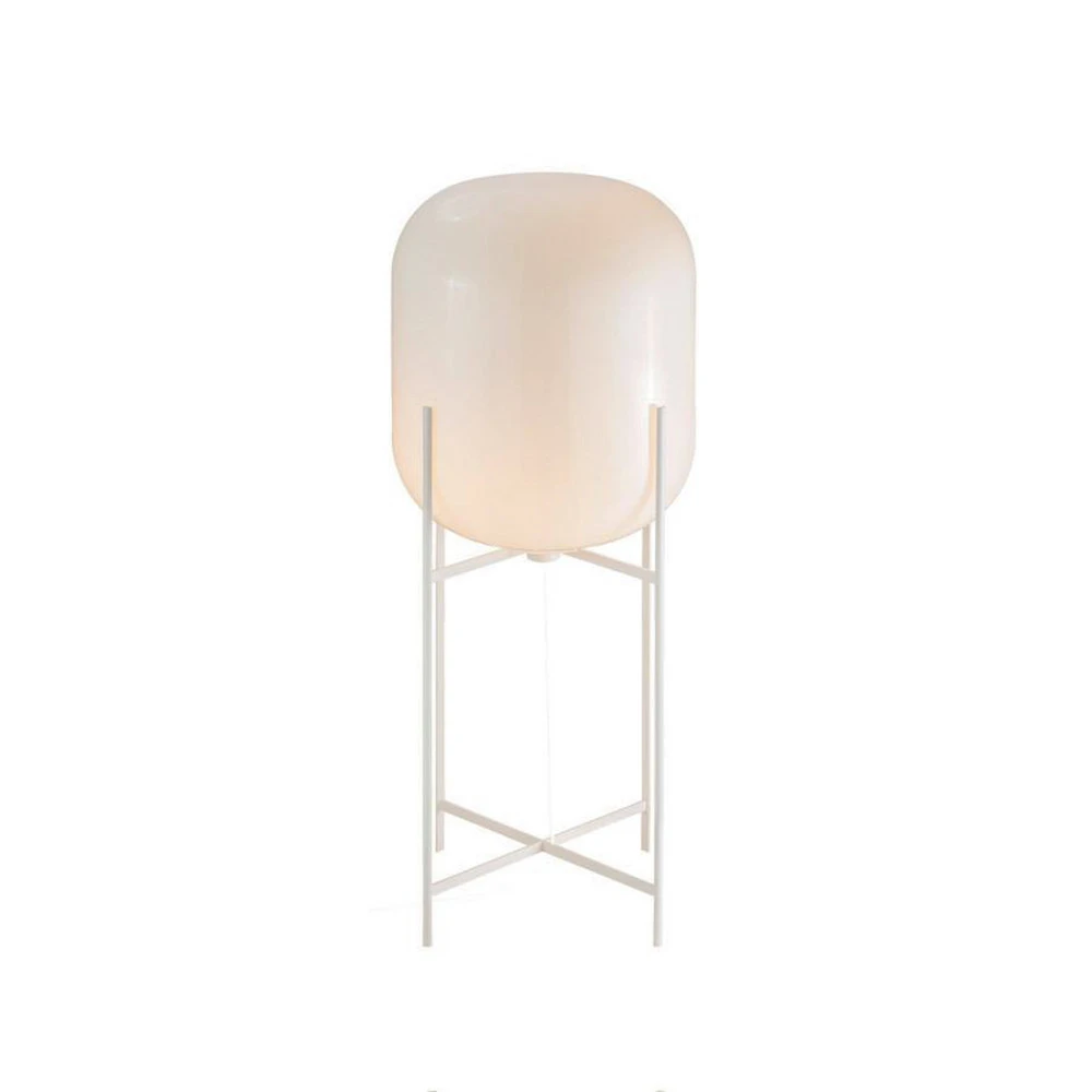 Abat-jour conique pulpo lampe sur pied Oda Between, blanc/blanc, hauteur 111 cm