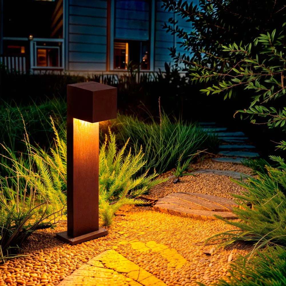 Abat-jour en tissu Lampe LED extérieure sur pied de 50 cm, 10W, aluminium, Iridix