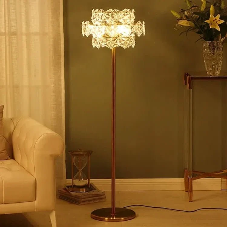 Haute Qualité Lampadaire sur Pied Cristal Luxe Flocon de neige | Iona