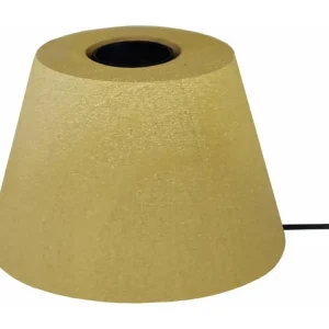 Haute Qualité Pied de lampe conique bois doré 7,5 cm.
