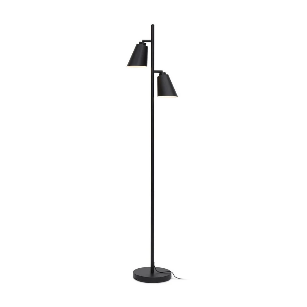 IT'S ABOUT ROMI Bremen lampe sur pied, noir avec câble textile