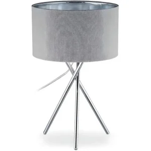 Lampe sur trois pieds décorative interrupteur lumière indirecte lampadaire de salon grise 13_0001490_2 | Dimmable | Haute...