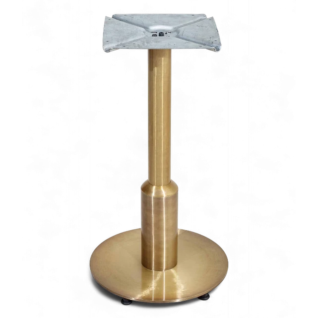 Pied de Table Lumina – Finition Laiton Brossé en papier artisanal