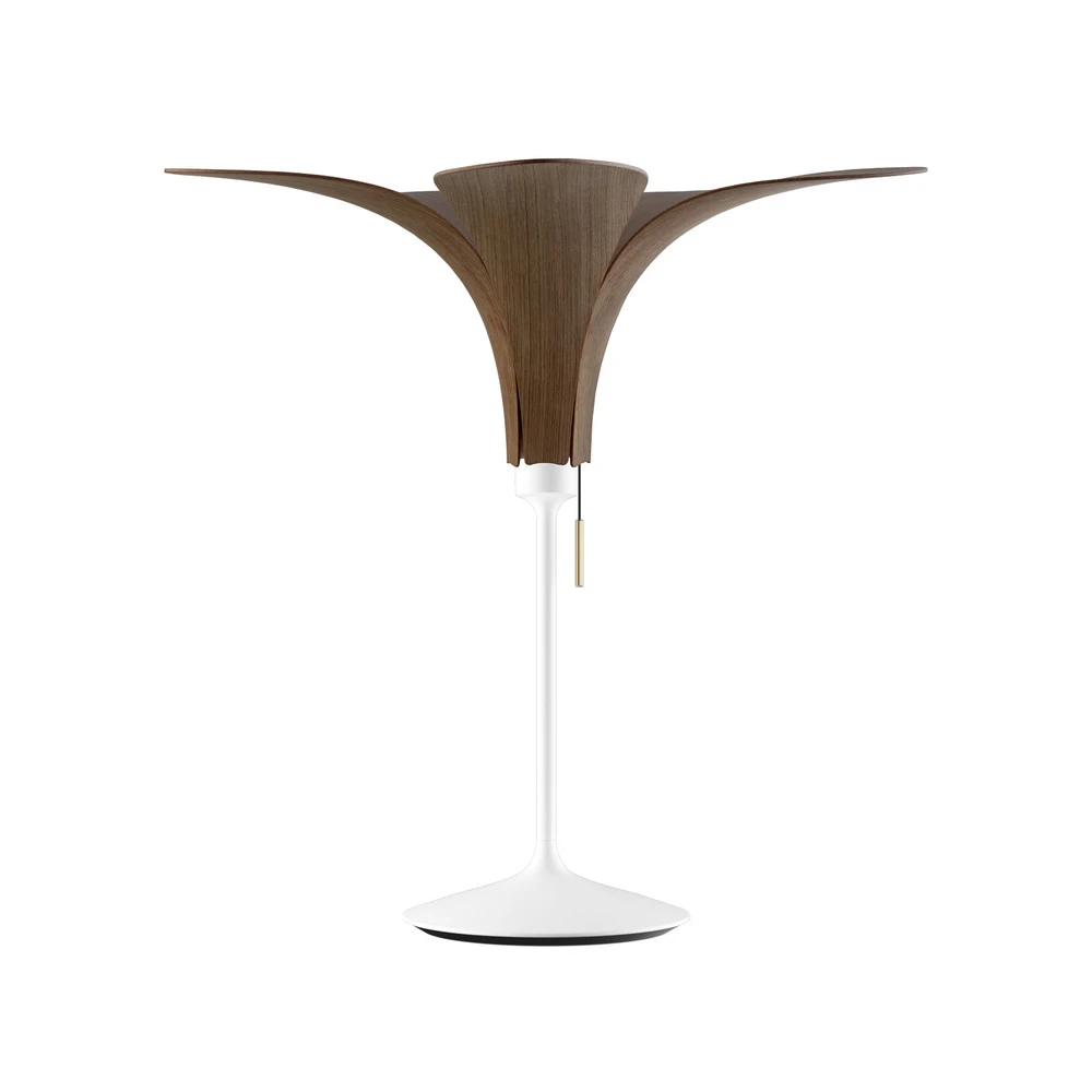 UMAGE Jazz lampe à poser chêne noir, pied blanc