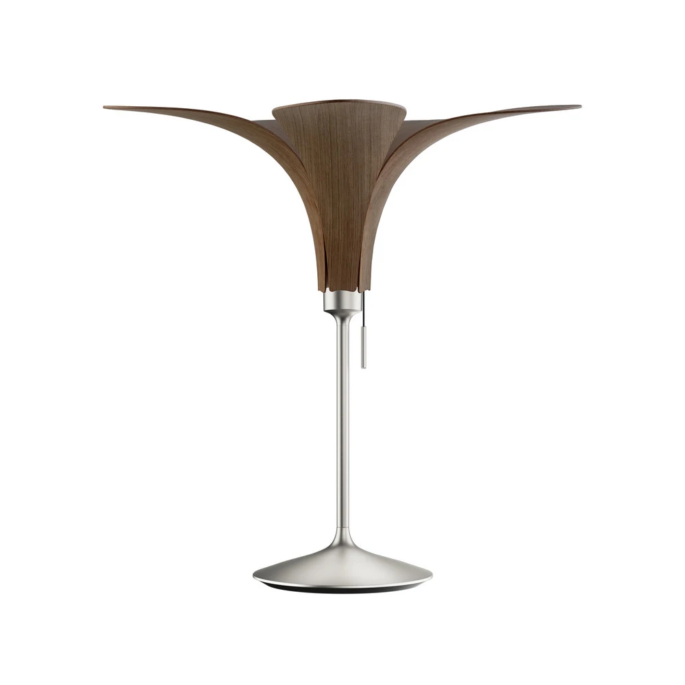 UMAGE Jazz lampe à poser chêne ténébreux, pied acier