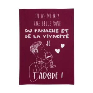 Torchon Panache bordeaux 70 x 50 cm Winkler