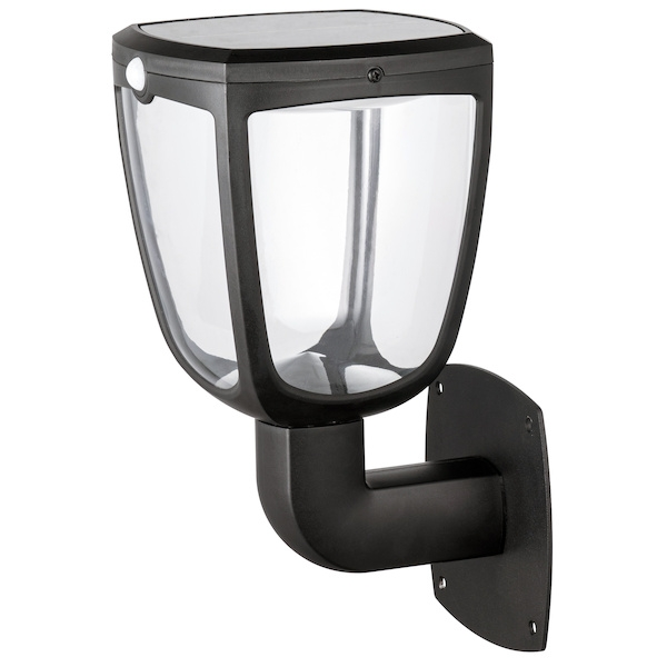 Étanche IP65 Lanterne LED murale solaire GIZMO SOLAR - 345 Lm - 4000 K - noir - SYLVANIA