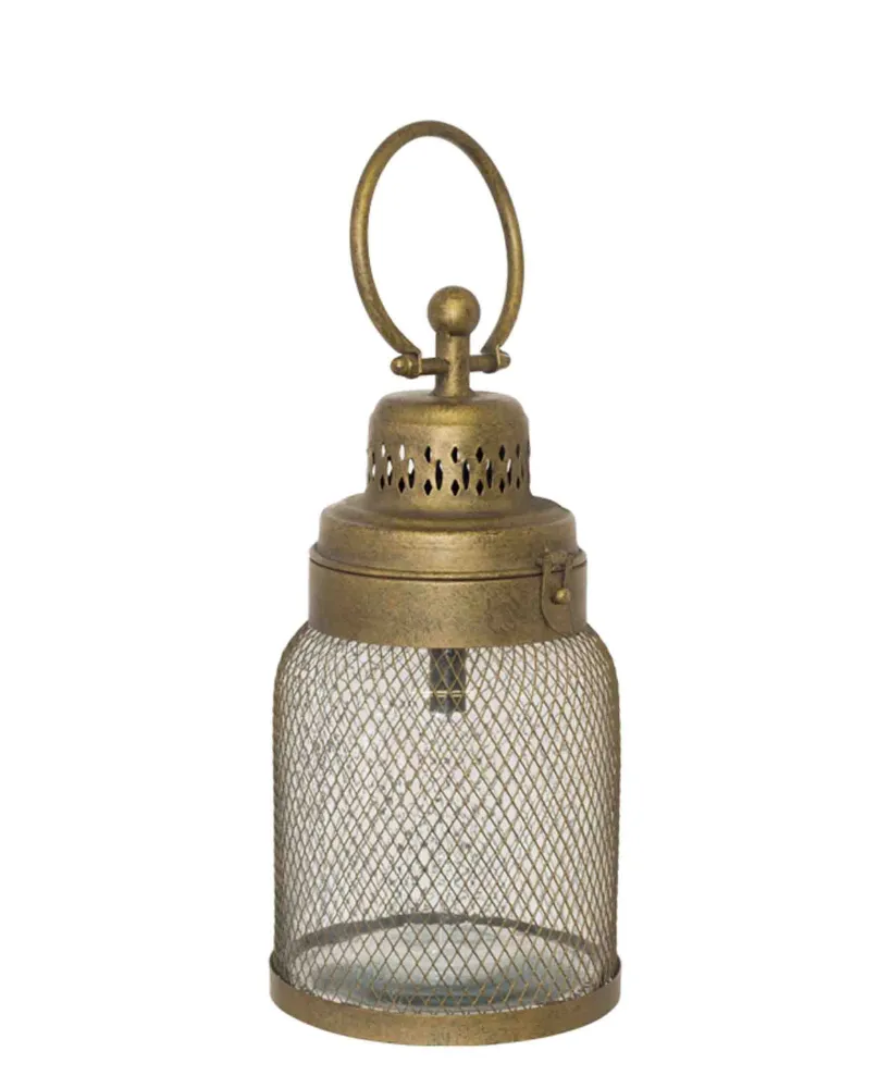 Urban Decor Roxy Filet LED Lantern 34cm - Gold