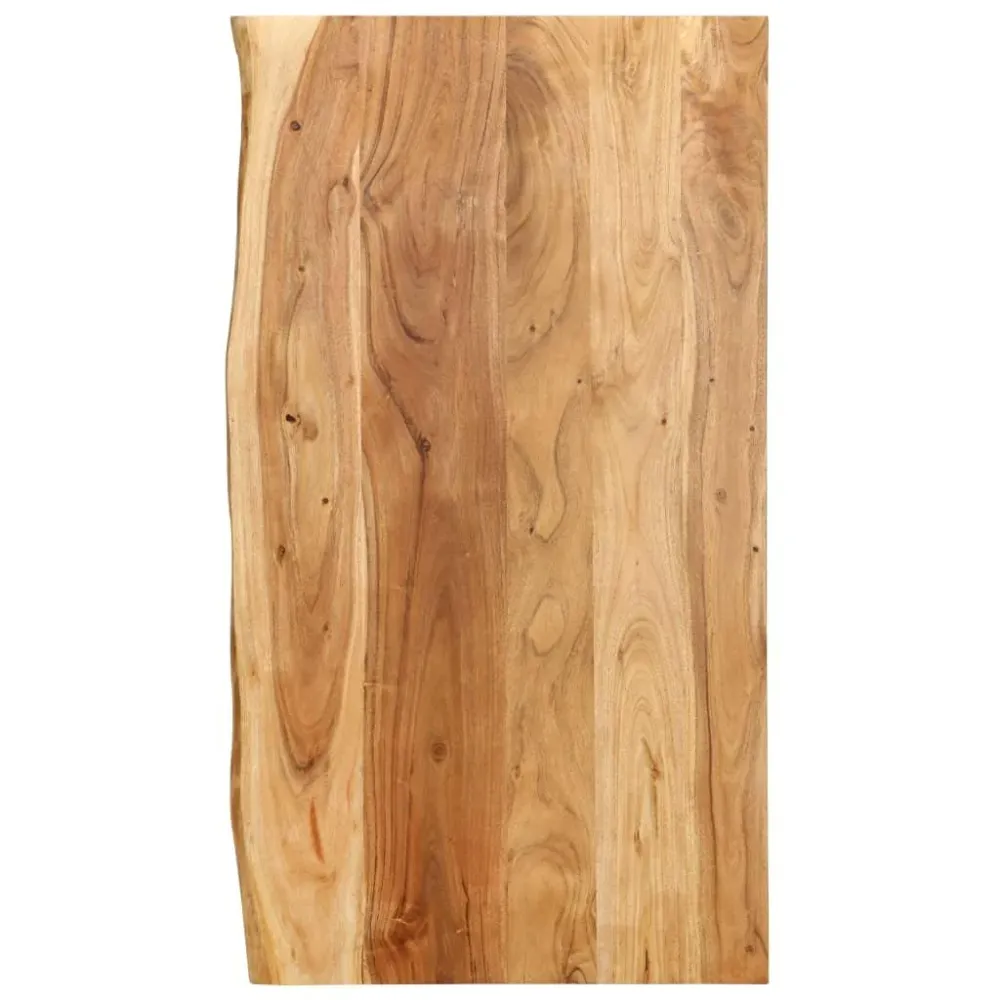 Acacia dessus de meuble-lavabo de salle de bain etagère flottante tablette de meuble-lavabo plateau de meuble-lavabo 100x5...
