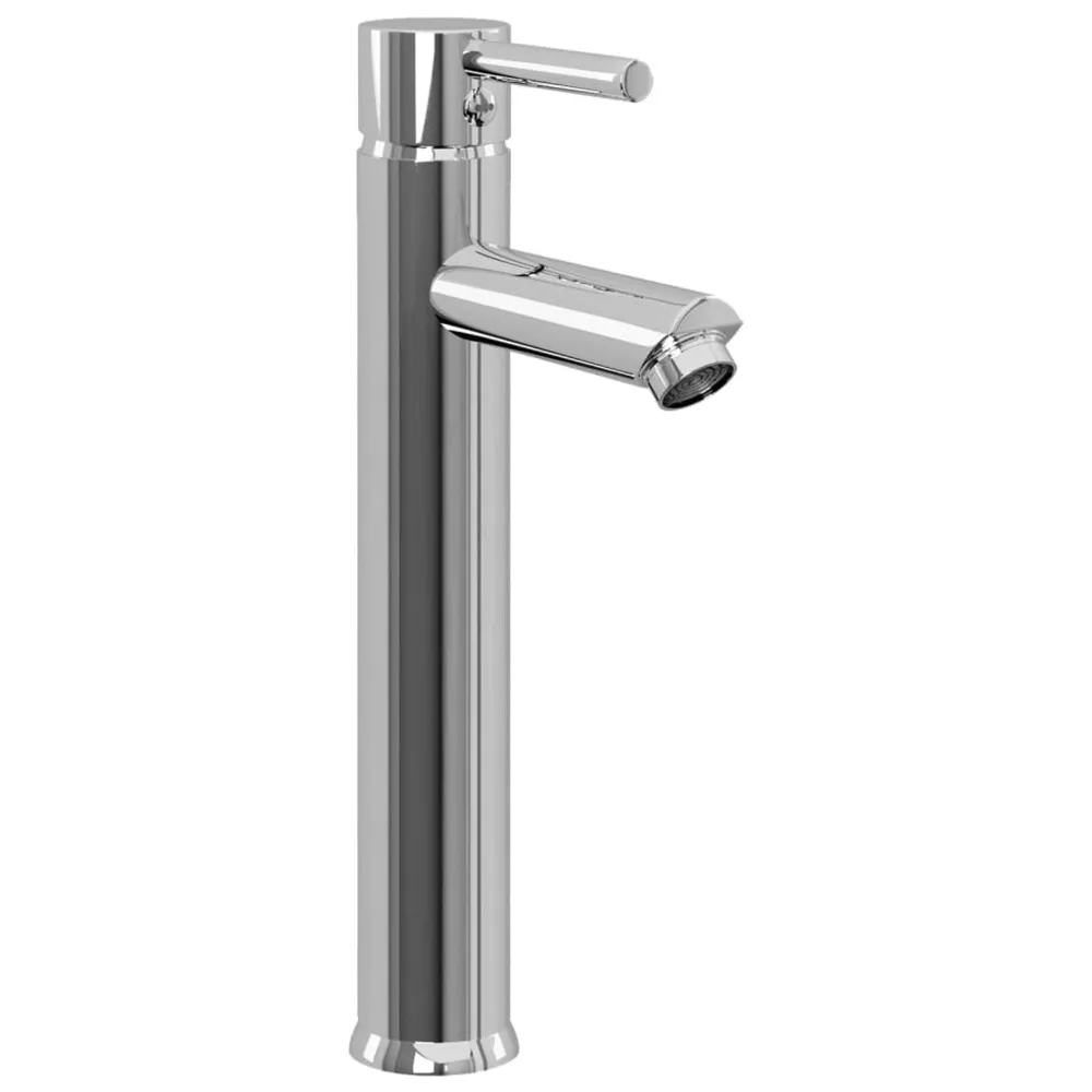 Lavabo de bain avec robinet et drain à poussoir Verre trempé pour Lavabo sur Colonne