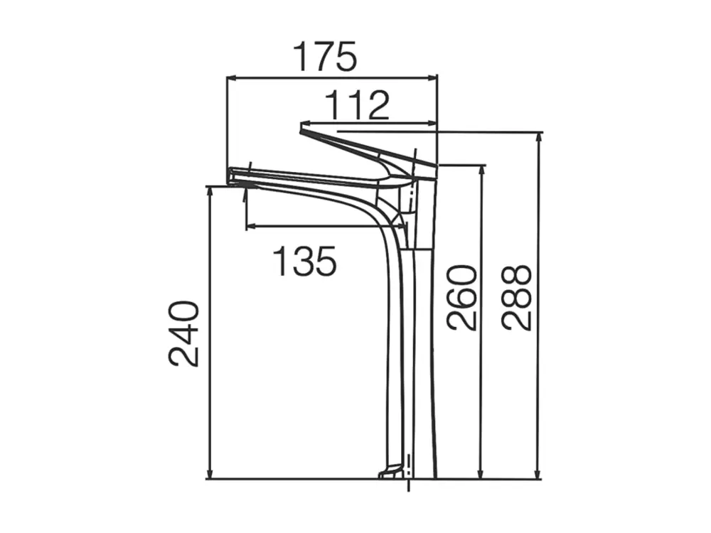 Robinet Mitigeur de Lavabo Bec Haut anti-calcaire Or Rose IMEX Sanizéo DELOS BDD055-3ORC pour Douche à l'Italienne