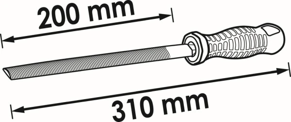 Lime demi-ronde VIGOR 310 mm V1790 acquérir à bas prix