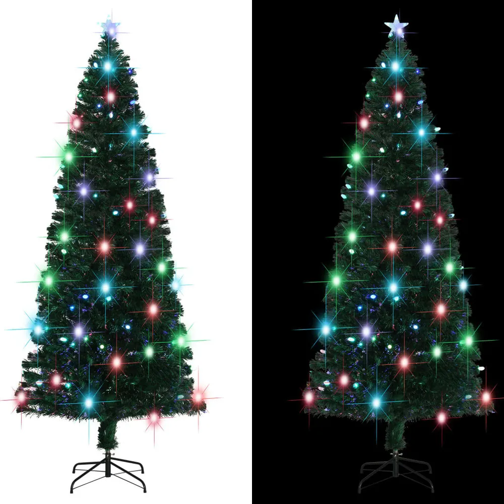 Projecteur à motifs Arbre de Noël pré-éévidenté avec support 240 cm fibre optique