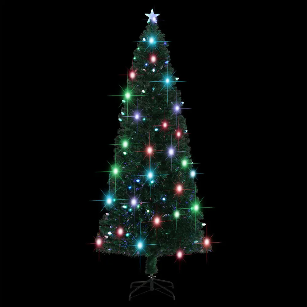 Projecteur à motifs Arbre de Noël pré-éévidenté avec support 240 cm fibre optique