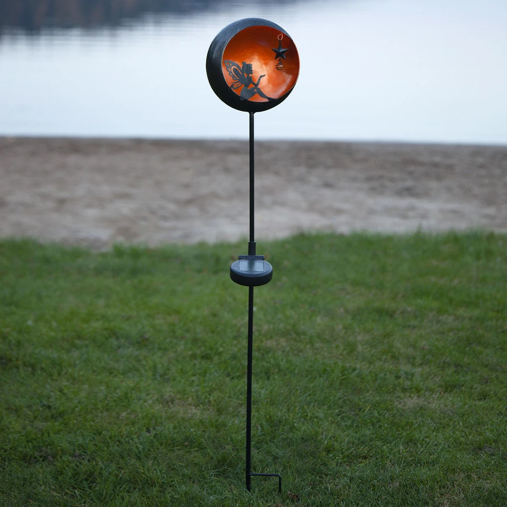 Projecteur à motifs Lampe solaire LED Fairytale, orange
