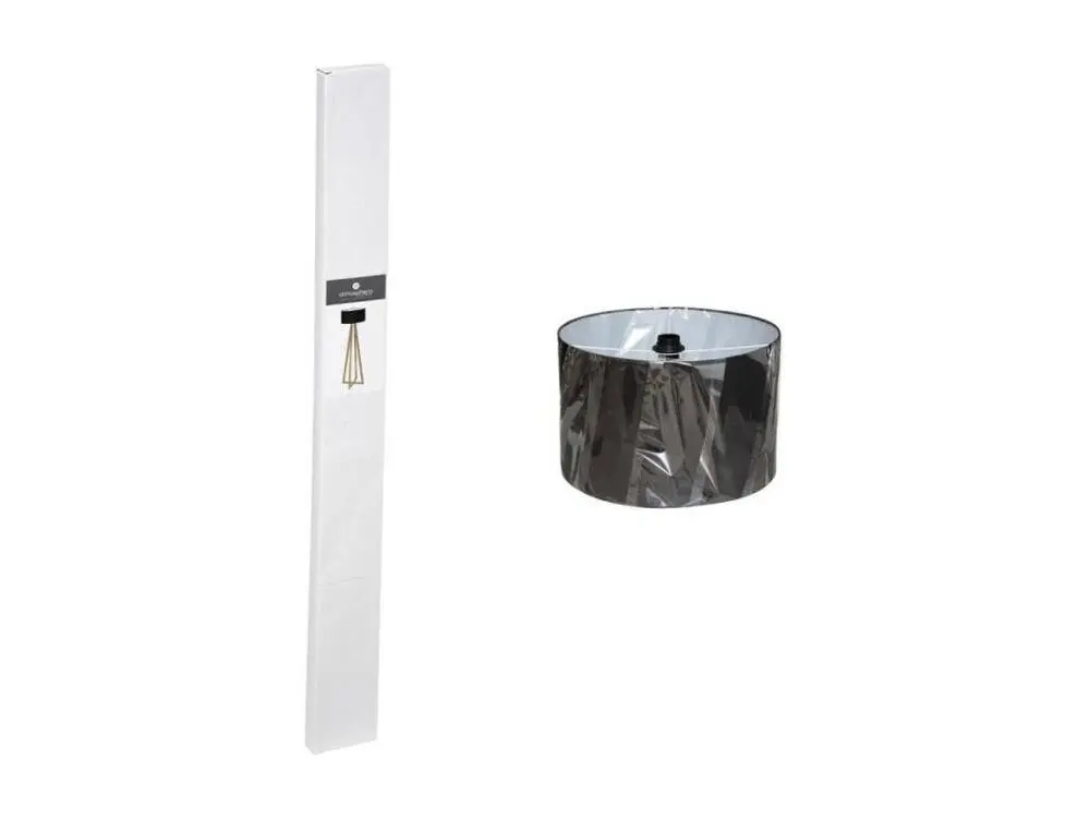Lampadaire bois et noir Molu H140 Atmosphera - Noir en multicolore