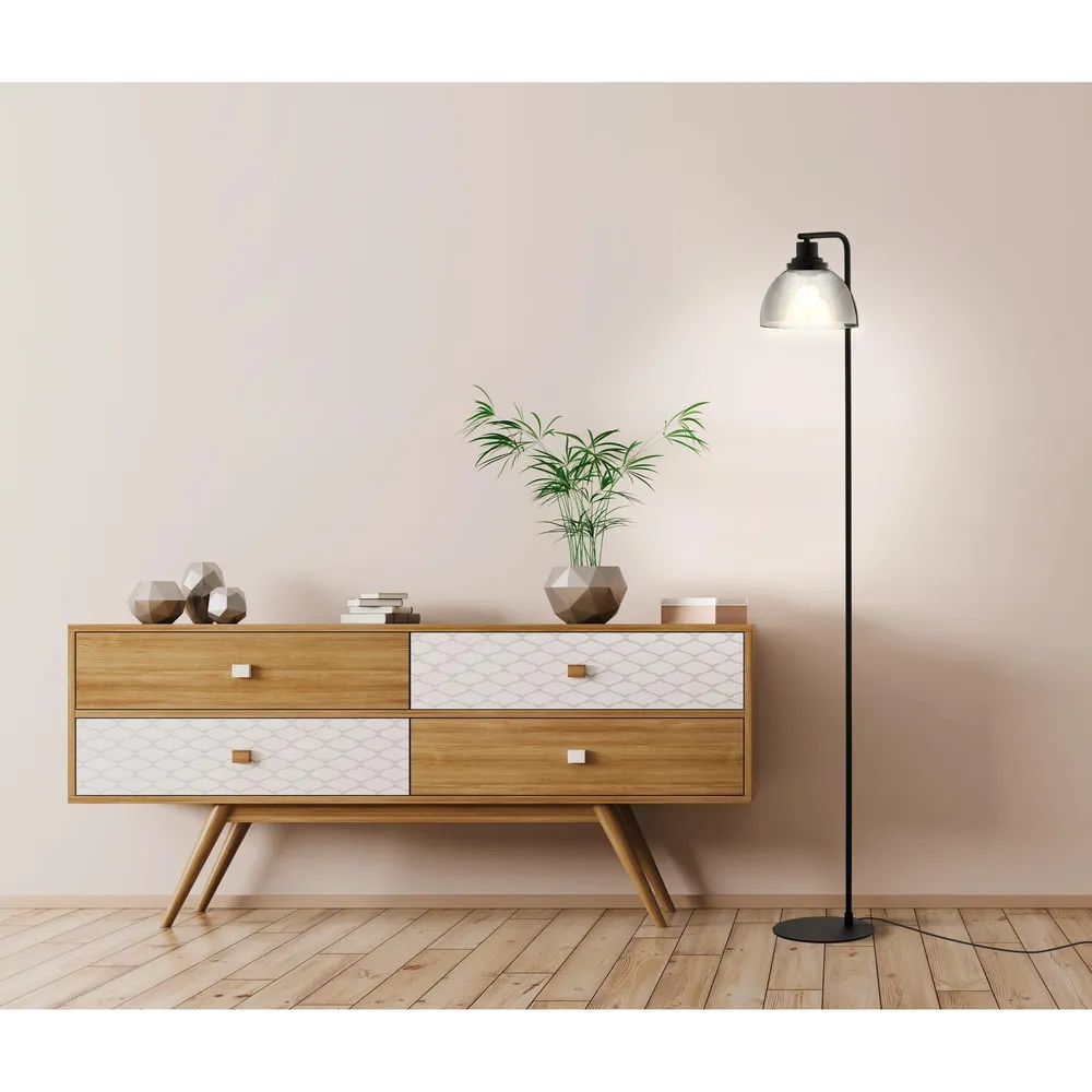 Luminaire Créatif Design Lampadaire métal noir BELESER E27 1X60W