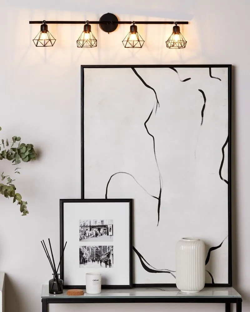 Luminaire Créatif Design Plafonnier noir ERMA