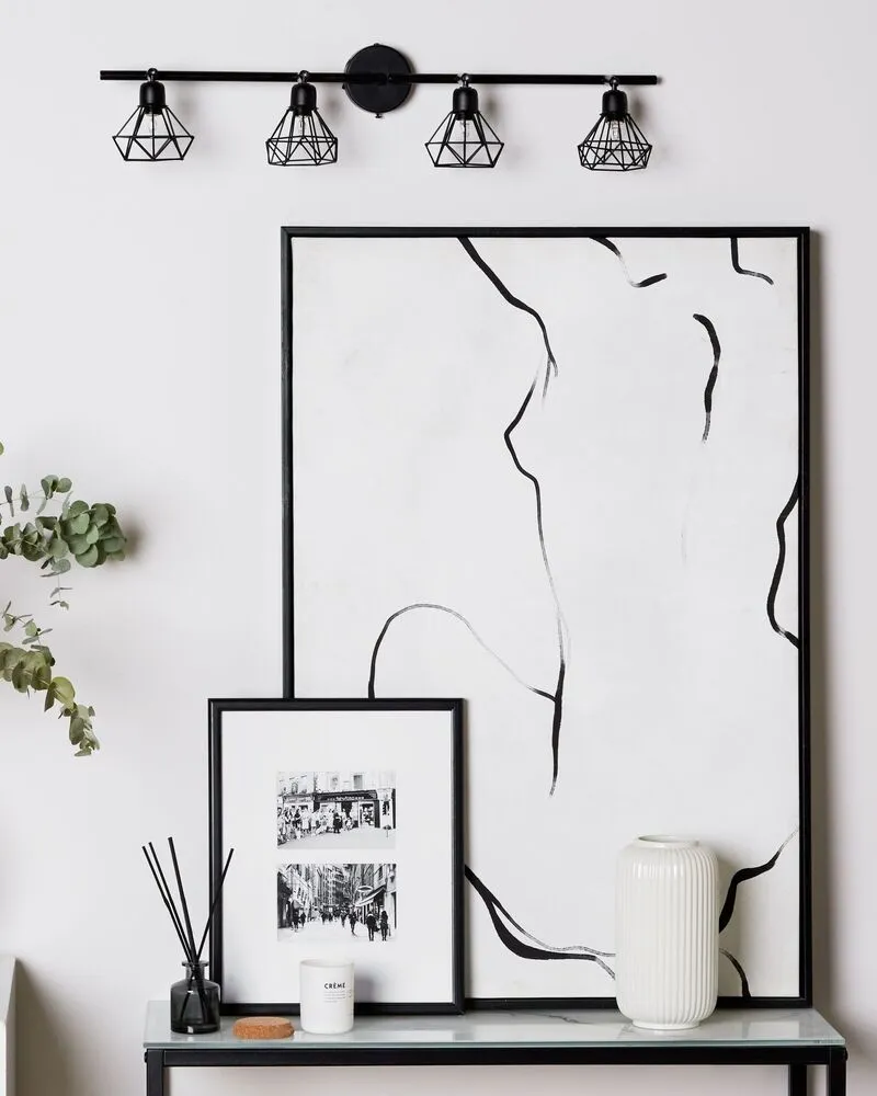 Luminaire Créatif Design Plafonnier noir ERMA