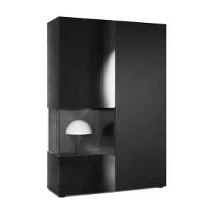 Luminaire à effet Vitrine Noir Mat, Noir Laqué (lxhxp) : 91,5 X 136,5 X 37 Cm