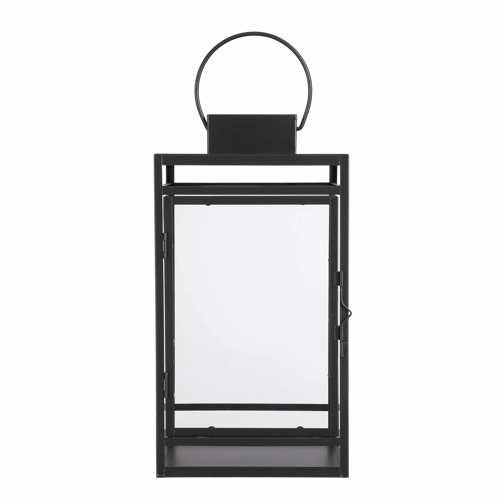 Mica decorations - lanterne noir h36 en multicolore