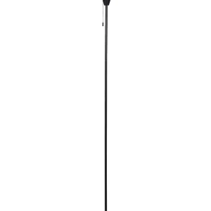 En métal Floor Lamp Black and Silver TALPARO