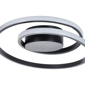 Plafonnier LED en métal noir NARYN pour décoration de Noël