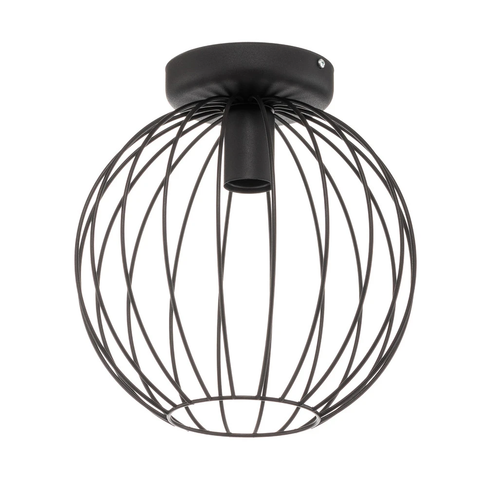 Plafonnier Cumera abat-jour cage ouvert, Ø 30 cm avec diffuseur opale