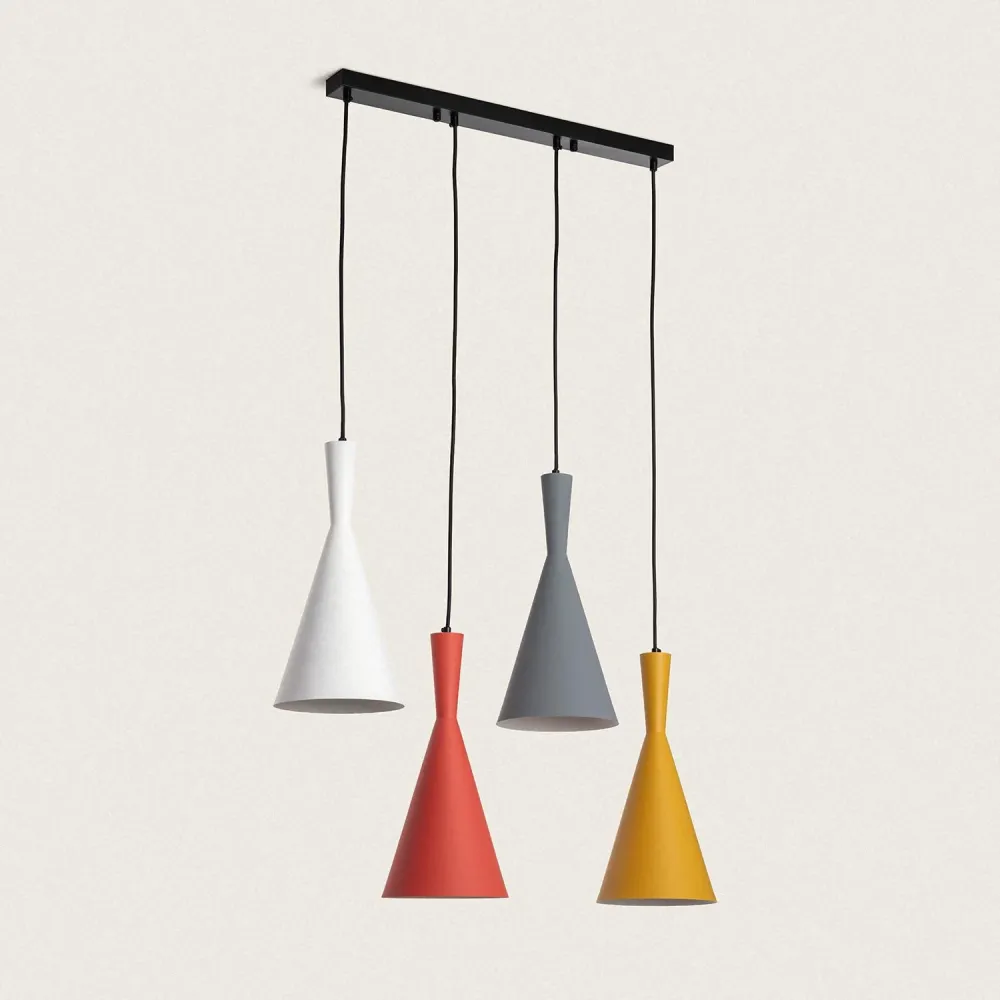 Lustre en métal Big Lennon avec éclairage LED intégré Design minimaliste